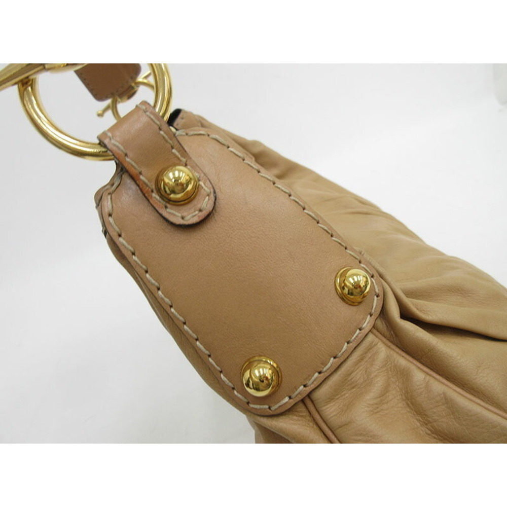GUCCI Shoulder Bag Camel Brown Leather - Picture 6 of 10